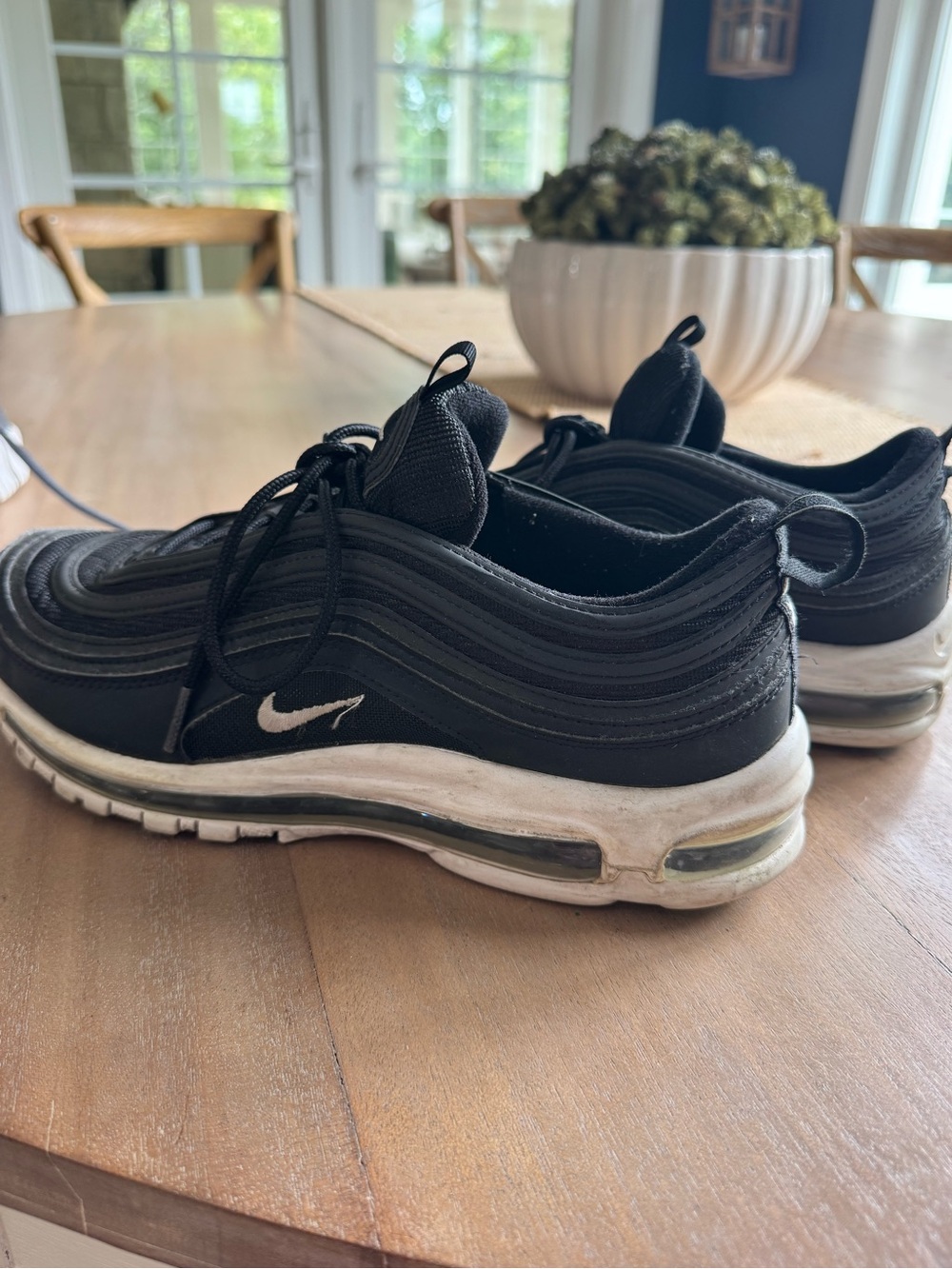 Nike Mens Black and White Air Max 97 Runner